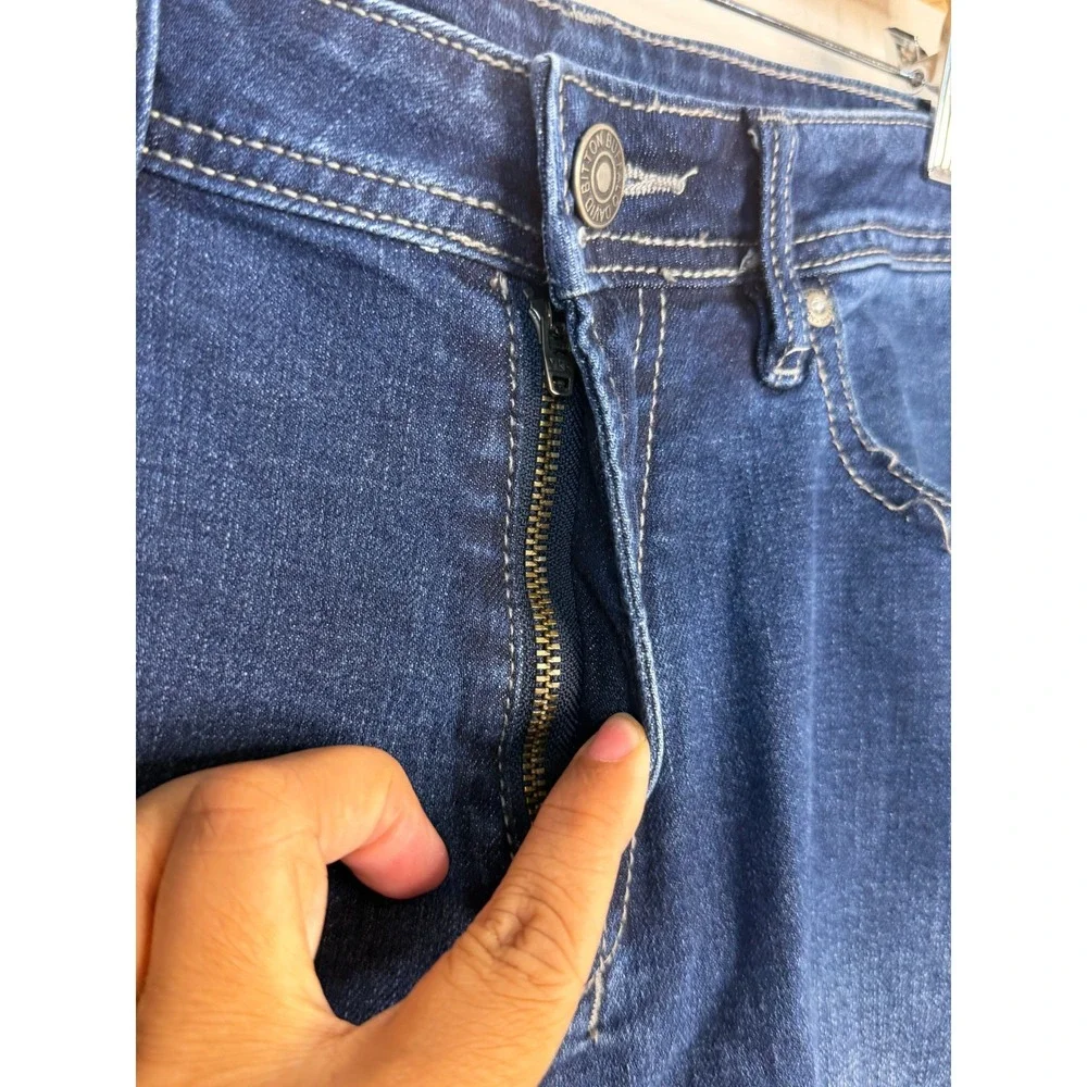 Buffalo David Bitton Jackson Straight Stretch Jeans Men's 36x32 Dark Wash Blue